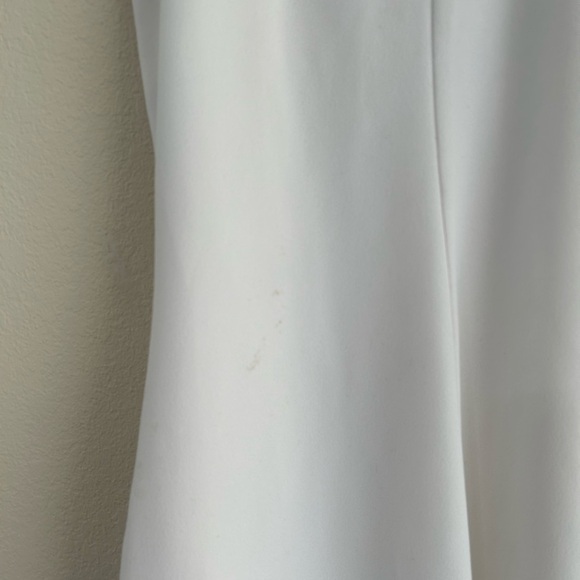 BCX Asymmetrical-Hem Rhinestone Dress Halter Off White Body-con Spandex Size M - Picture 9 of 10